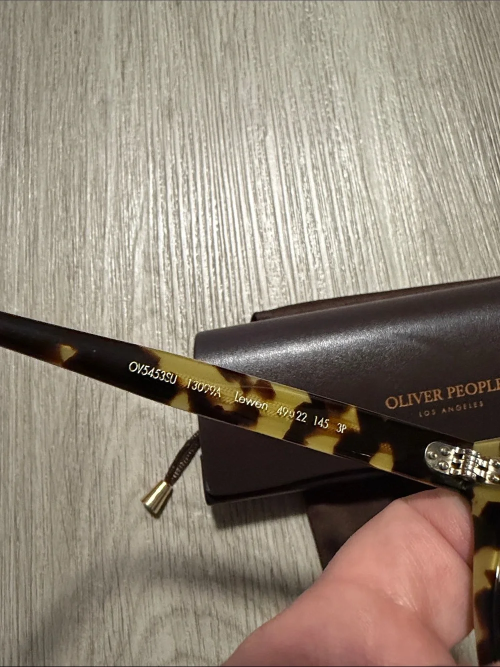 Oliver Peoples Lewen (5453) Black Acetate Round Sunglasses